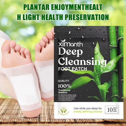DetoxiPatch™ Natural Foot Patches – Stress Relief & Deep Sleep Herbal Detox for Relaxed Feet Care