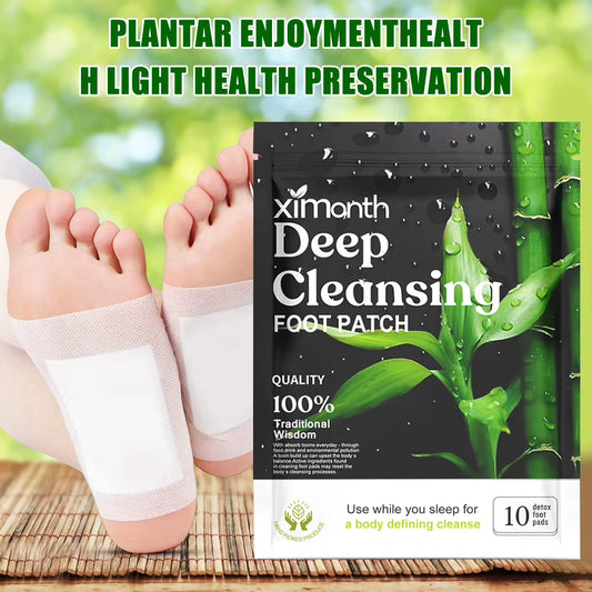 DetoxiPatch™ Natural Foot Patches – Stress Relief & Deep Sleep Herbal Detox for Relaxed Feet Care