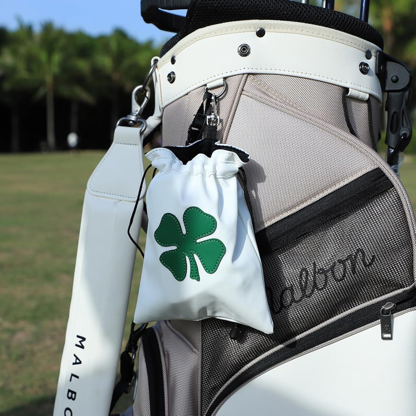 Golf Valuables Pouch,Golf Pouch Bag with Drawstrings Golf Tee Bag Pouch Leather Golf Tee Pouch Golf Ball Bag for Men Women