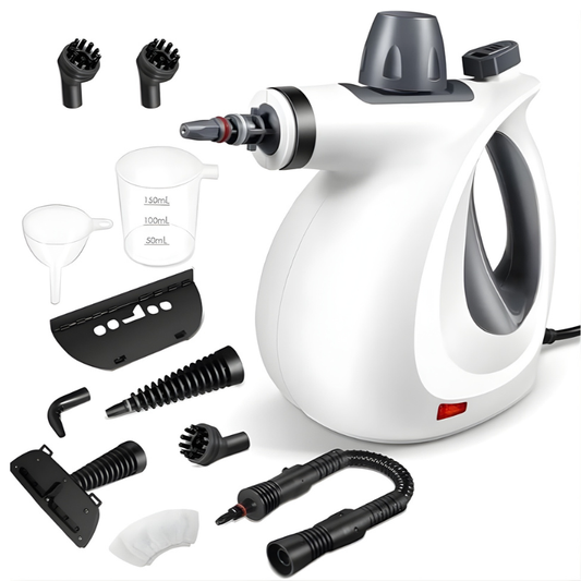 CleanPro Pressurized Handheld Steam Cleaner & Rechargeable Spin Scrubber – Powerful, Portable Cleaning for Every Surface